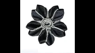 Джинсовая брошь Цветок. Мастер класс |  Denim brooch Flower. Master Class