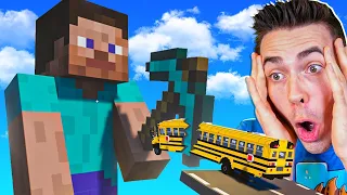 SAMOCHODY VS OGROMNY STEVE z MINECRAFT w TEARDOWN!