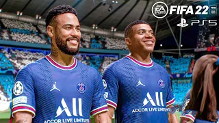 FIFA 22 PS5 | Manchester City vs PSG | UEFA Champions League 22/23 Full Match | 4K Gameplay