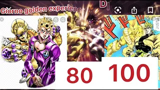 Dio vs Giorno power levels