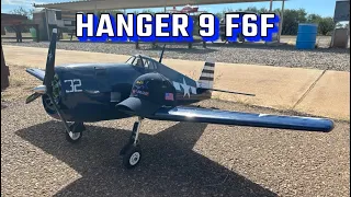 Hanger 9 F6F Hellcat Fun flight with Carrier 💥 Crash 💥 landing!! Filmed By AJ