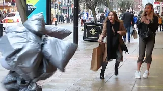 TrashMan Scare Them (Christmas Edition) -bushman prank