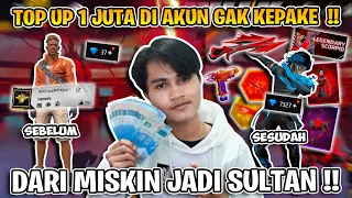 TOP UP 1 JUTA DI AKUN GAK KEPAKE !! BIKIN JADI SULTAN !!