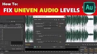 How To: Fix Unequal & Uneven Audio Volume Levels in Adobe Audition | Using Adobe Audition Tutorial