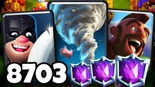 Гений, покоривший 8700 кубков! / Clash Royale