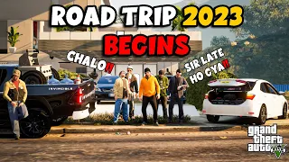 ROAD TRIP 2023 WITH FRIENDS | TOYOTA COROLLA GRANDE 2018 | NB - EP #20 | GTA 5 PAKISTAN