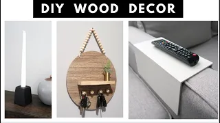 DIY WOOD DECOR * Wood Decor Ideas * Simple Wood DIY’s for Beginners