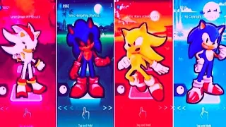 Hyper Sonic vs - Sonic Exe - vs Super Sonic - vs  Sonic | #tileshop #sonic