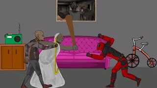 Deadpool Vs Granny, Grandpa Funny Animation - Drawing Cartoons 2 HD