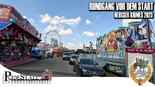 Neusser Kirmes 2023 - Rundgang vor dem Start eines der größten Schützenfeste der Welt | POV