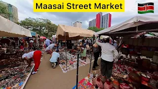 MAASAI MARKET - AFRICA STREET MARKET NAIROBI KENYA