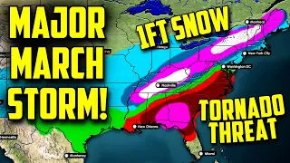 MASSIVE Winter Storm Quinl Bringing TORNADOES, 1FT OF SNOW, & FLOODING