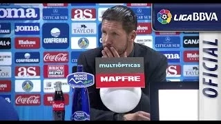 Press Conference Simeone after Getafe CF (0-2) Atletico de Madrid - HD