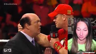 WWE Raw 9/15/14 John Cena put Paul Heyman in a HEADLOCK Live Commentary