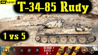 World of Tanks T-34-85 Rudy Replay - 7 Kills 2.5K DMG(Patch 1.6.1)