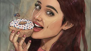 Ariana Grande Donut Licking Fiasco | Pop Culture Paint Lesson