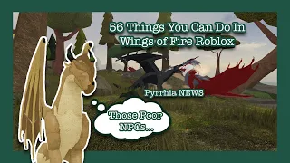56 Things You Can Do In Wings of Fire Roblox
