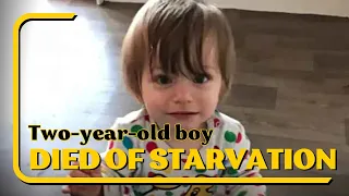 Two year old boy died of starvation curled up next to dead father