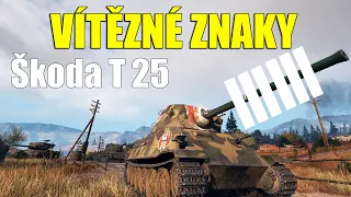 ⭐️🥳 60. VÍTĚZNÉ ZNAKY | Škoda T 25 (SuperKravaťák ve WoT)