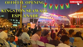 GUYANA 2023 - OFFICIAL OPENING of GUYANA KINGSTON SEAWALL