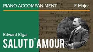 Elgar - Salut d'Amour in E, Violin & Piano Accompaniment | sheet music | video score | iringan piano
