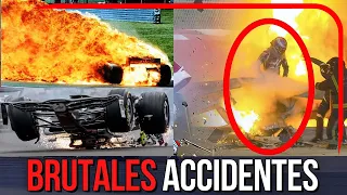 ⚠️ADVERTENCIA⚠️ ¡Los accidentes más BRUTALES en la HISTORIA de la FORMULA 1!