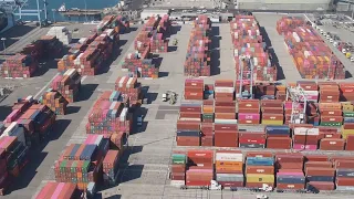 Record 100 Ships Waiting to Unload Sit Off Los Angeles Coast