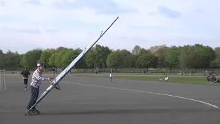 Land Windsurfer at Tempelhof Airfield Park, Berlin, Germany, Easter, April 2014