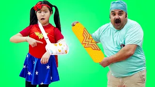 Jannie Pretend Play Doctor Checkup Toys | Funny Kid Video