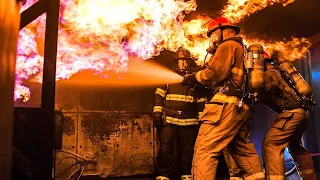 Shipboard firefighting 🔥|🧯 Fighting fires on 🇺🇸 US Navy ships