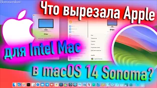 ЧТО ВЫРЕЗАЛА APPLE ДЛЯ INTEL MAC В MACOS 14 SONOMA? HACKINTOSH! - ALEXEY BORONENKOV | 4K