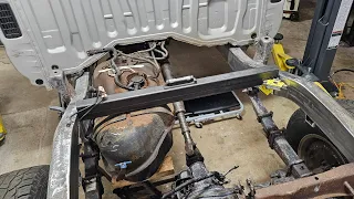 Building crossmembers for this boxed Tacoma frame