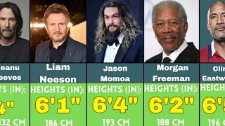 Height comparison of hollywood actors | Shortest to Tallest