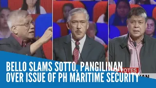 Bello slams Sotto, Pangilinan over issue of PH maritime security