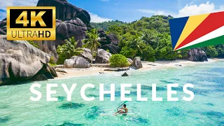 Seychelles 🇸🇨 4K Drone - La Digue 4K UHD - Areal View with Relaxing Piano Music