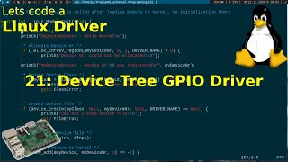 Let's code a Linux Driver - 21: Device Tree GPIO Driver