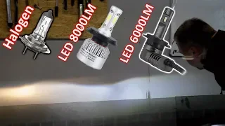 H7 LED headlight cheap vs expensive