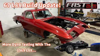 1967 L88 Corvette Build Update! Can We Get It Done? Dyno Tests with The 69 Vette! Fast Racing Series