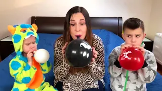 Kids play with BALLOONS Funny video for Children Toddlers Babies