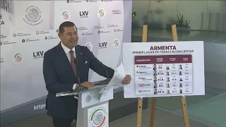 Conferencia de prensa del senador Alejandro Armenta (Morena), del 16 de octubre de 2023