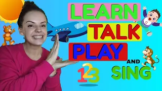 Learn To Talk | The Wheels On The Bus & More Nursery Rhymes - Learn Colors, Numbers, Play & Dance