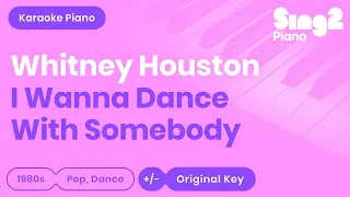 I Wanna Dance with Somebody Karaoke | Whitney Houston (Piano Karaoke)