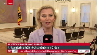 LIVE: Ex-Bundeskanzlerin Angela Merkel erhält Verdienstorden in besonderer Ausführung