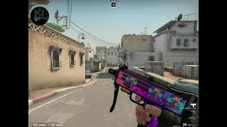 MAC-10 DiscoTech StatTrak Field Tested (3x Sticker - Kawaii CT Holo) - CSGO SKIN SHOWCASE