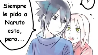 Sakura pone celoso a Sasuke con Naruto