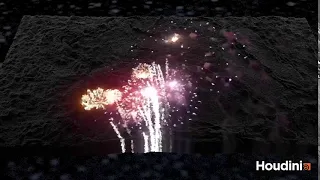 Particles Influenced by Firework Video