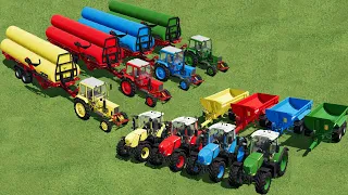 REPORT OF COLORS ! REPORT WEEKLY ! FARMING JOBS WITH COLORS VEHICLES ! Farming Simulator 22