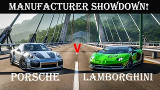 Forza Horizon 5: Lamborghini vs Porsche - Manufacturer Showdown!