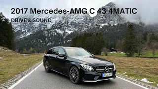 Mercedes-AMG C 43 4MATIC T-Modell 2017 Stock Exhaust Sound (60FPS)