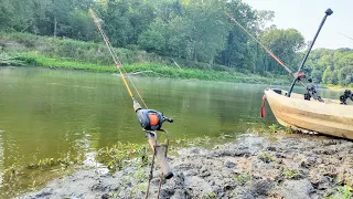 This Sand Bar was LOADED with GIANT FISH!! (Kayak Camping)
